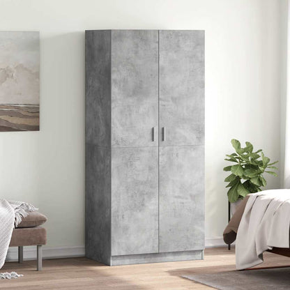 vidaXL Wardrobe | Concrete grey | Engineered wood | Compact | Wardrobe 1