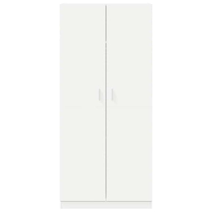 vidaXL Wardrobe | White | Engineered wood | Compact | Wardrobe | Rectangular 6