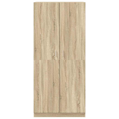 vidaXL Wardrobe | Sonoma Oak | Engineered Wood | Compact | Wardrobe 5