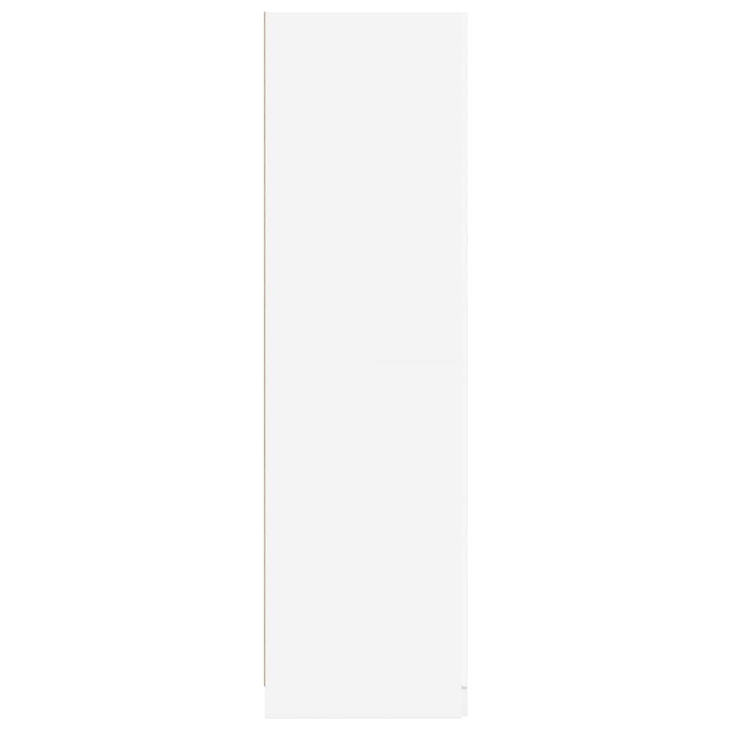 vidaXL Wardrobe | White | Engineered Wood | Compact | Wardrobe | Rectangular 5