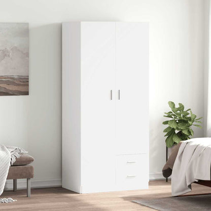 vidaXL Wardrobe | White | Engineered Wood | Compact | Wardrobe | Rectangular 1