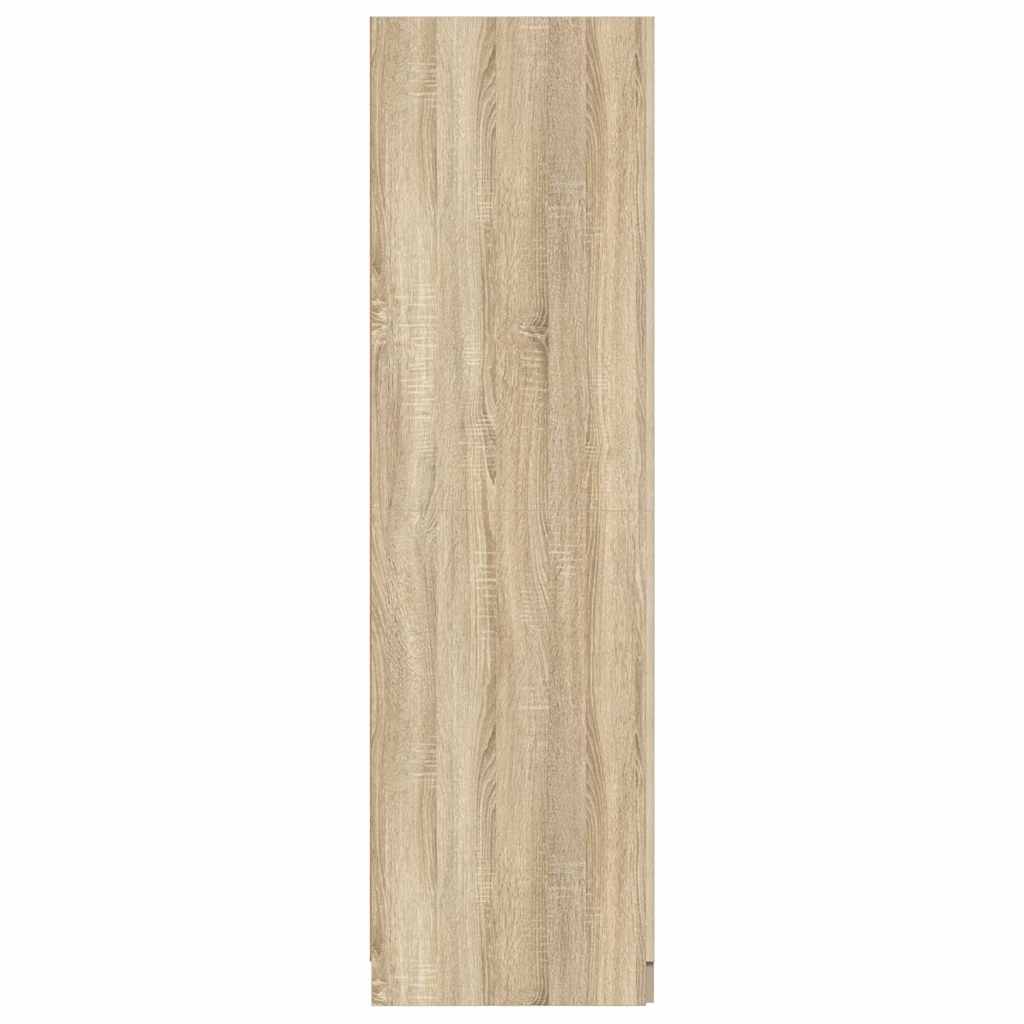 vidaXL Wardrobe | Sonoma oak | Engineered wood | Compact | Wardrobe 5