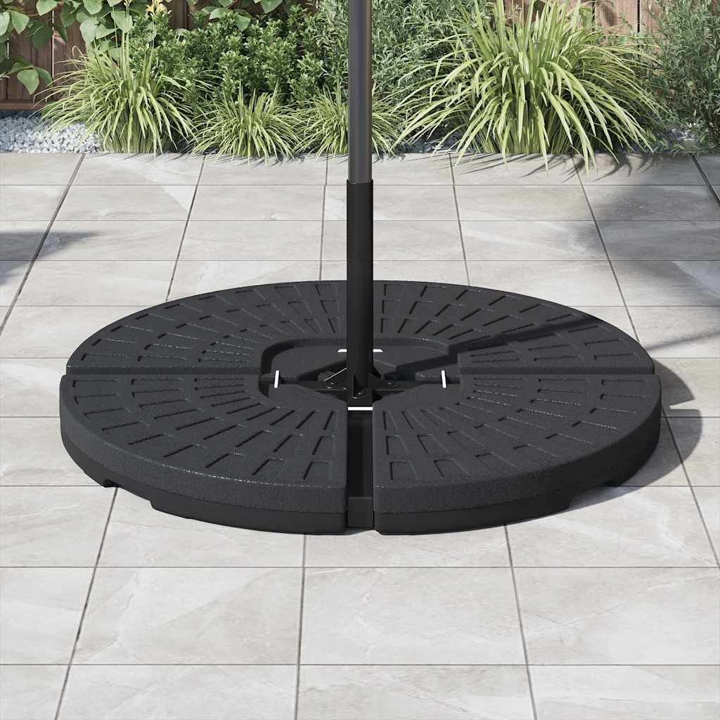 vidaXL Umbrella Base | Black | HDPE Plastic | Large | Heavy Weight Endurance 3