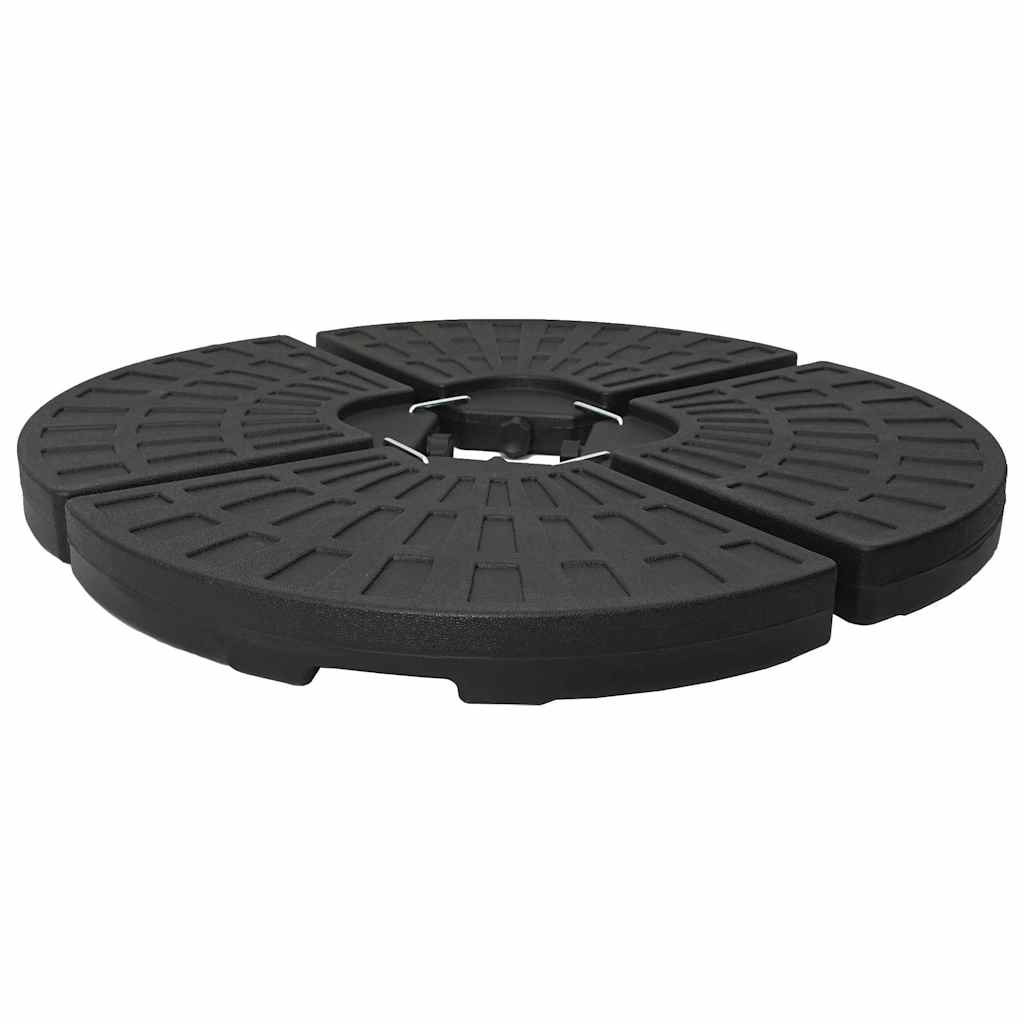 vidaXL Umbrella Base | Black | HDPE Plastic | Large | Heavy Weight Endurance 5