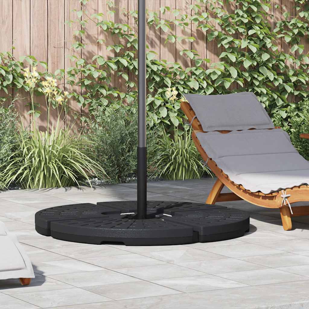 vidaXL Umbrella Base | Black | HDPE Plastic | Large | Heavy Weight Endurance 1