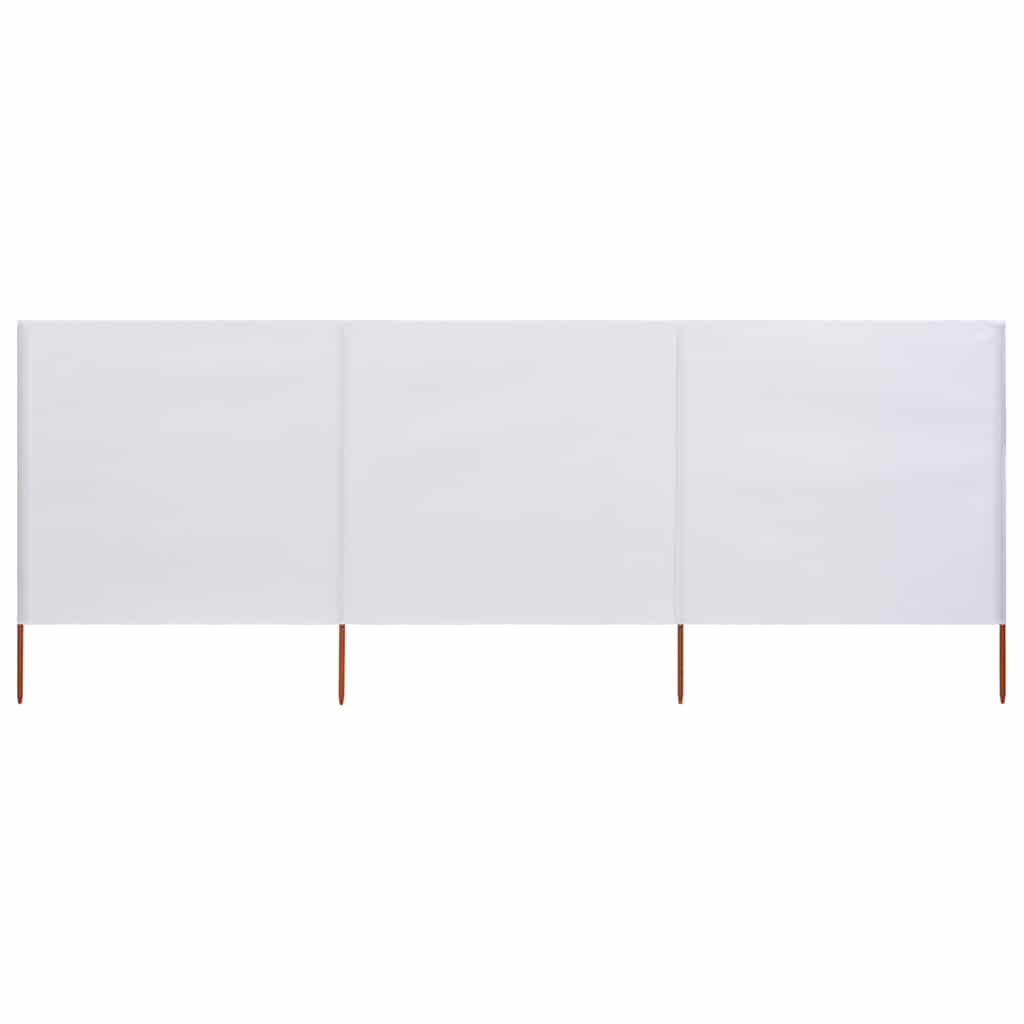 vidaXL Wind Screen | Sand White | Non-woven fabric | 400 x 160 cm | Collapsible 1
