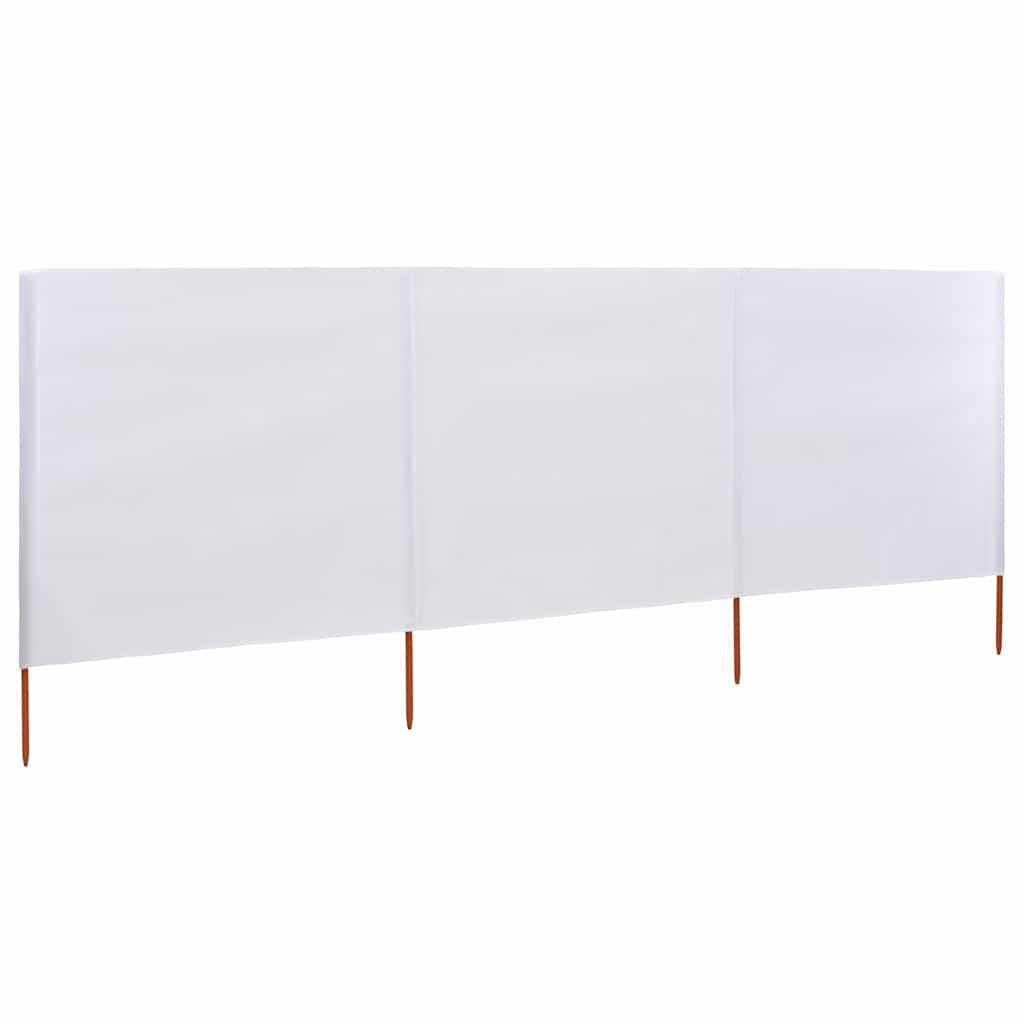 vidaXL Wind Screen | Sand White | Non-woven fabric | 400 x 160 cm | Collapsible 2