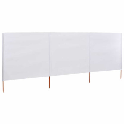 vidaXL Wind Screen | Sand White | Non-woven fabric | 400 x 160 cm | Collapsible 2