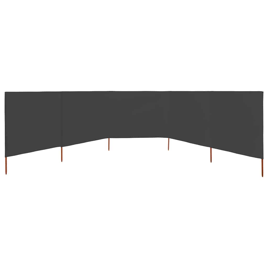 vidaXL Wind Screen | Anthracite | Non-woven fabric, Wood | 600 x 80 cm 3