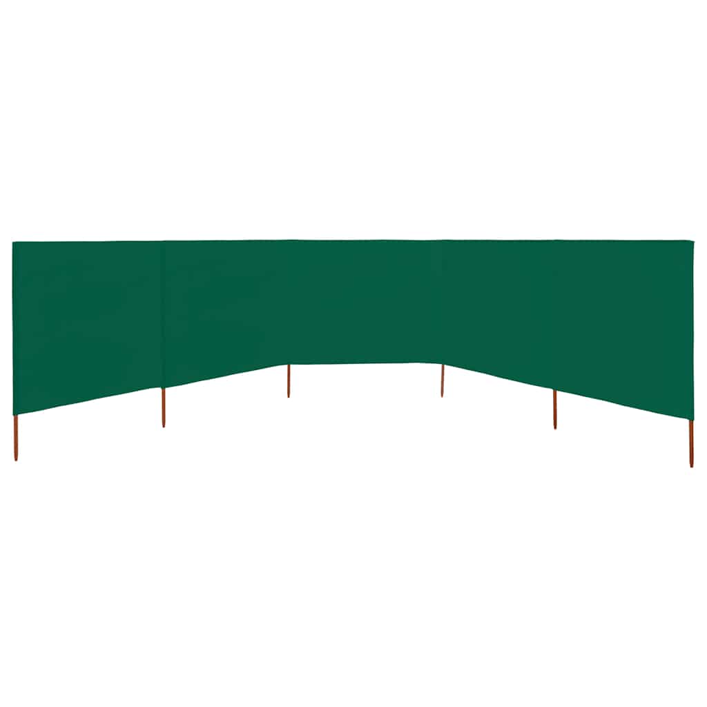 vidaXL Wind Screen | Green | Non-woven fabric | 600x120 cm | Foldable 3