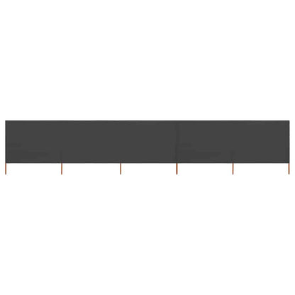 vidaXL 5-panel Wind Screen Fabric 600x120 cm Anthracite 1