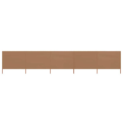 vidaXL Wind Screen | Taupe | Non-woven fabric, wood | 600x120cm | Collapsible 1