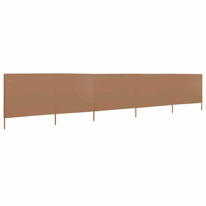 vidaXL Wind Screen | Taupe | Non-woven fabric, wood | 600x120cm | Collapsible 2