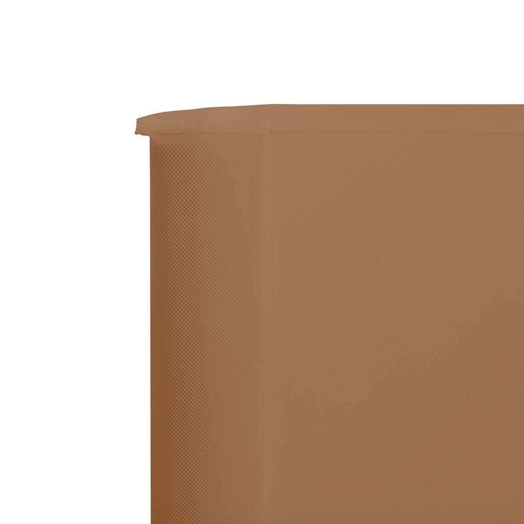 vidaXL Wind Screen | Taupe | Non-woven fabric, wood | 600x120cm | Collapsible 4