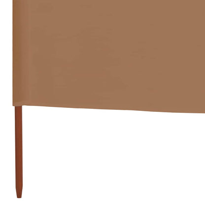vidaXL Wind Screen | Taupe | Non-woven fabric, wood | 600x120cm | Collapsible 5