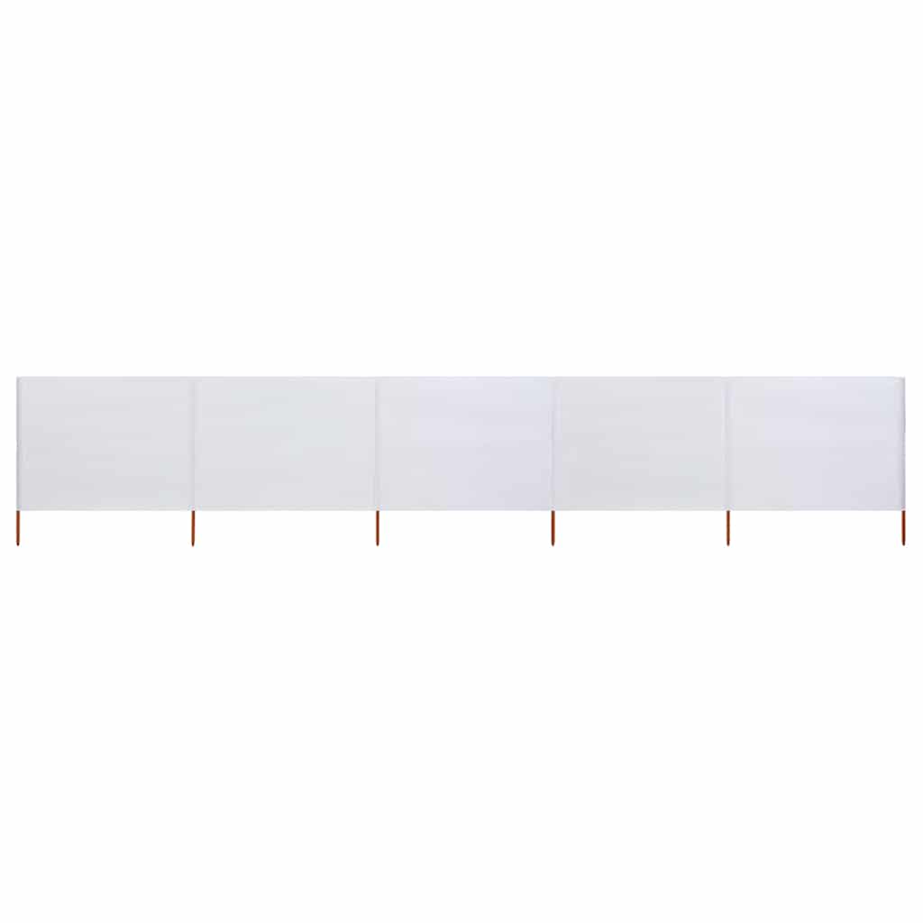vidaXL Wind Screen | Sand White | Non-woven fabric and wood | 600 x 160 x 190 cm 1