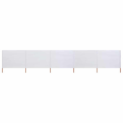 vidaXL Wind Screen | Sand White | Non-woven fabric and wood | 600 x 160 x 190 cm 1