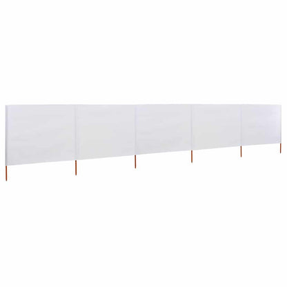 vidaXL Wind Screen | Sand White | Non-woven fabric and wood | 600 x 160 x 190 cm 2