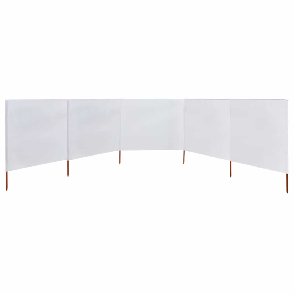 vidaXL Wind Screen | Sand White | Non-woven fabric and wood | 600 x 160 x 190 cm 3