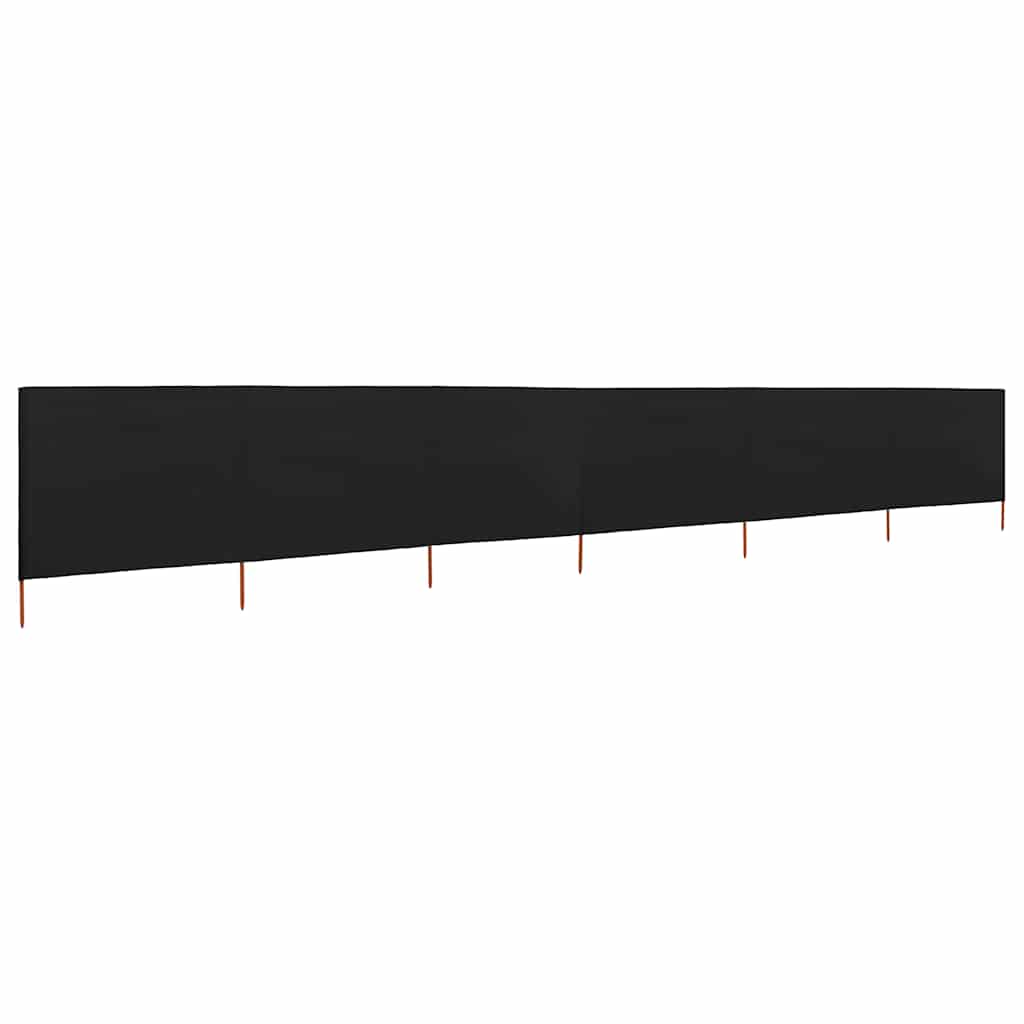 vidaXL Wind Screen | Black | Non-woven fabric, wood | Large | Foldable 2