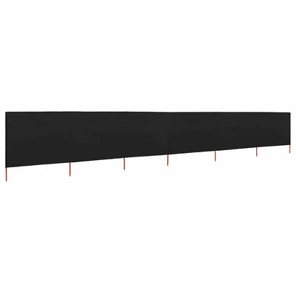 vidaXL Wind Screen | Black | Non-woven fabric, wood | Large | Foldable 2