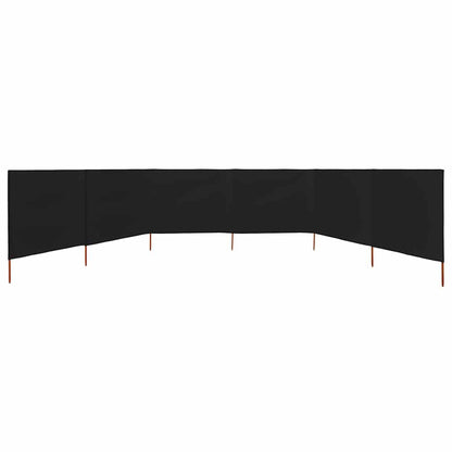 vidaXL Wind Screen | Black | Non-woven fabric, wood | Large | Foldable 3