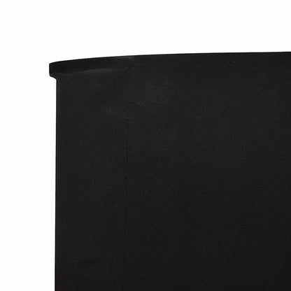 vidaXL Wind Screen | Black | Non-woven fabric, wood | Large | Foldable 4