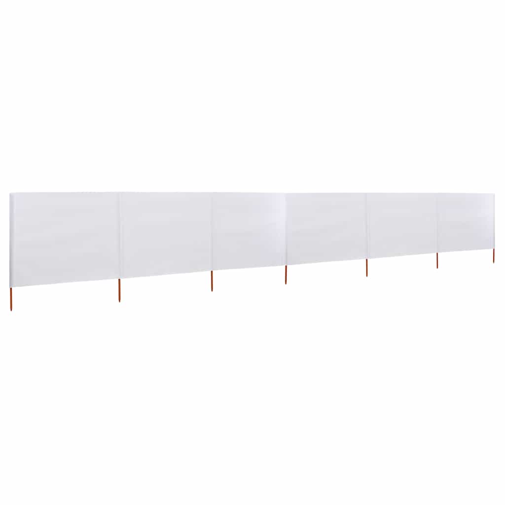 vidaXL Wind Screen | Sand White | Non-woven fabric, Wood | Large |  Foldable 2