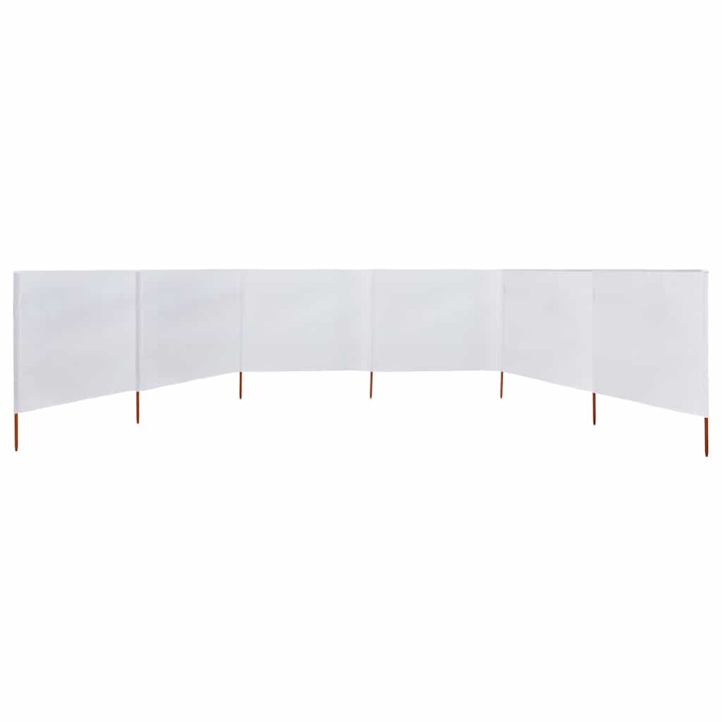 vidaXL Wind Screen | Sand White | Non-woven fabric, Wood | Large |  Foldable 3