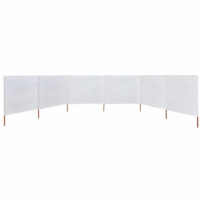vidaXL Wind Screen | Sand White | Non-woven fabric, Wood | Large |  Foldable 3