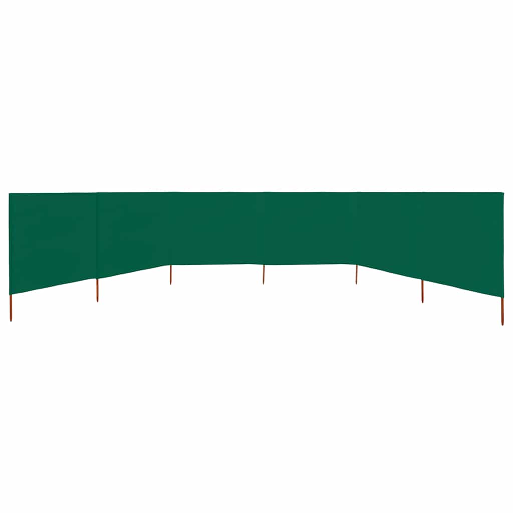 vidaXL Wind Screen | Green | Non-woven fabric, Wood | Large | Collapsible 3