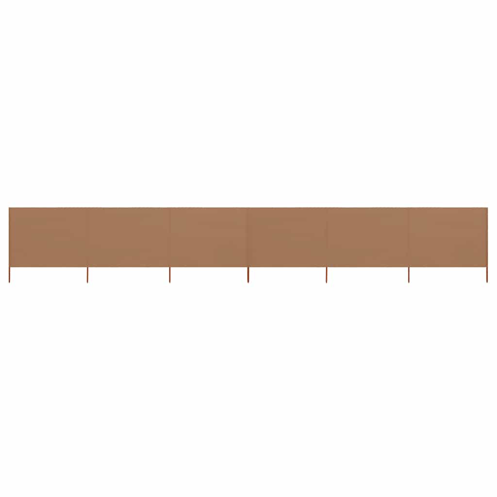 vidaXL Wind Screen | Taupe | Non-woven fabric, Wood | Large |  Foldable 1