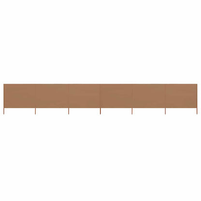 vidaXL Wind Screen | Taupe | Non-woven fabric, Wood | Large |  Foldable 1