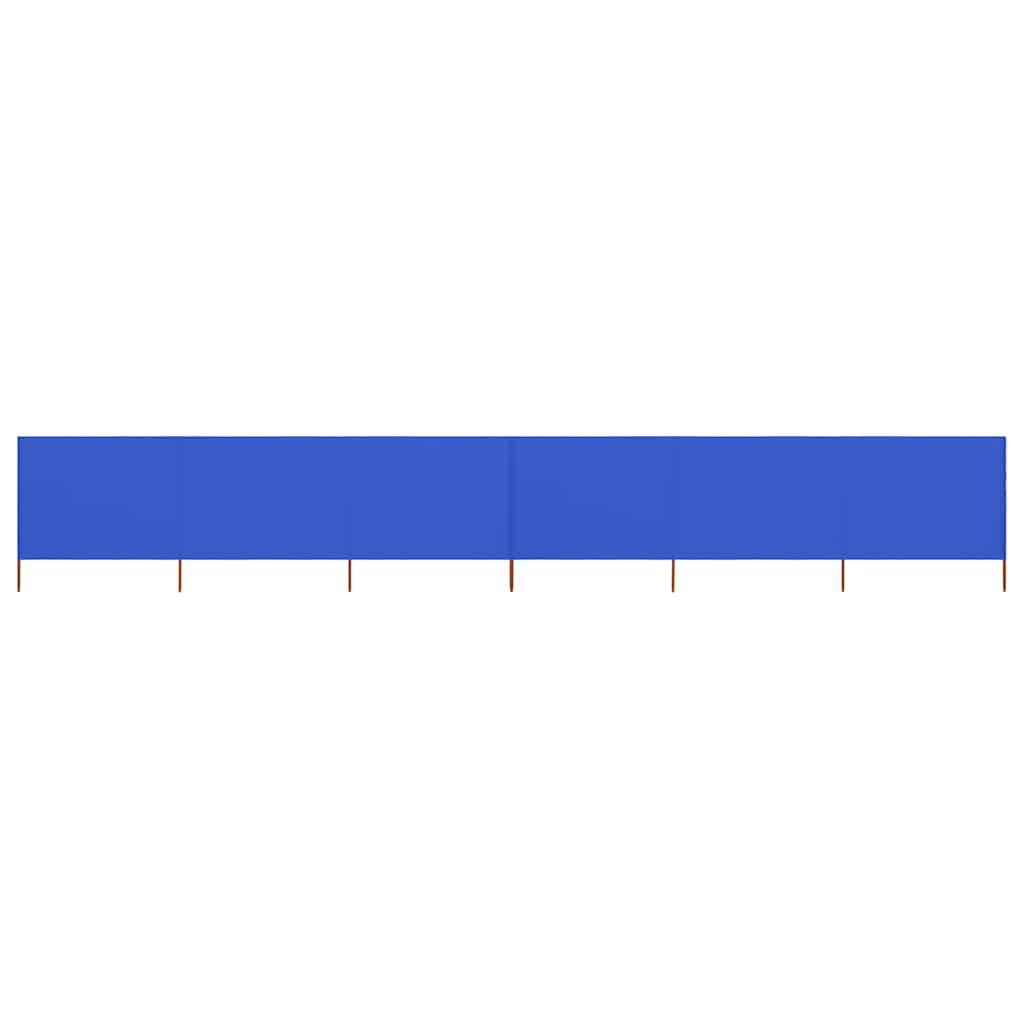 47179 vidaXL 6-panel Wind Screen Fabric 800x120 cm Azure Blue 1