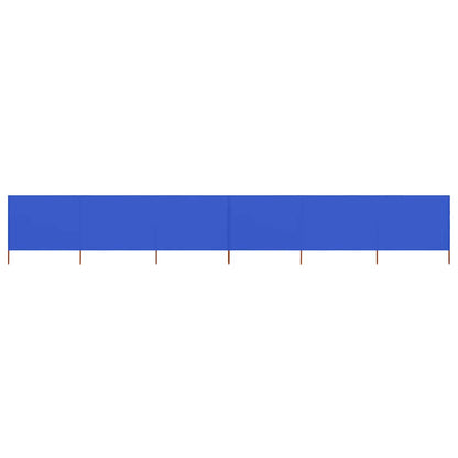 47179 vidaXL 6-panel Wind Screen Fabric 800x120 cm Azure Blue 1