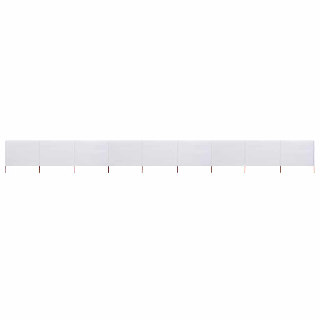 vidaXL Wind Screen | Sand White | Non-woven fabric and wood | 1200 x 80 cm 1