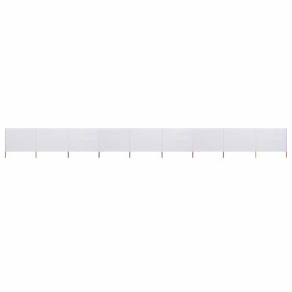vidaXL Wind Screen | Sand White | Non-woven fabric and wood | 1200 x 80 cm 1