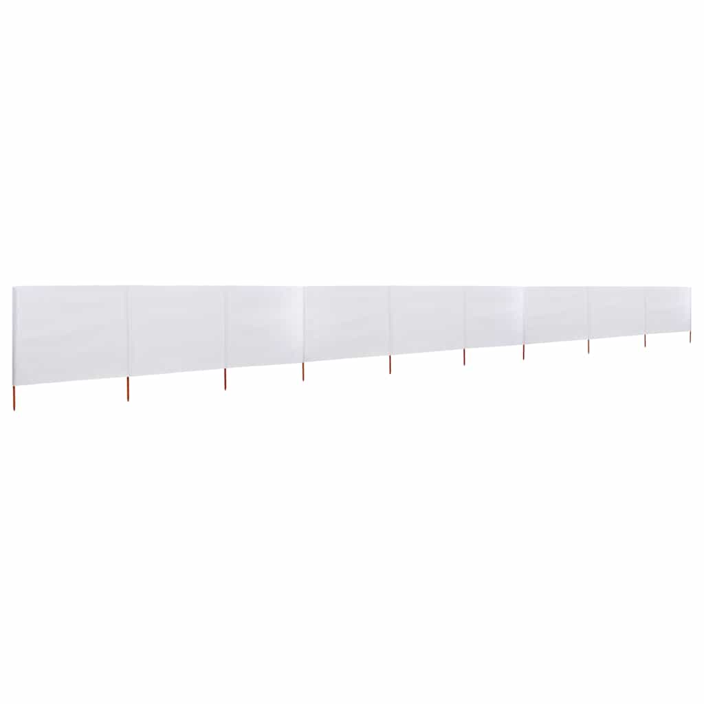 vidaXL Wind Screen | Sand White | Non-woven fabric and wood | 1200 x 80 cm 2