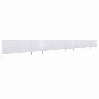 vidaXL Wind Screen | Sand White | Non-woven fabric and wood | 1200 x 80 cm 2