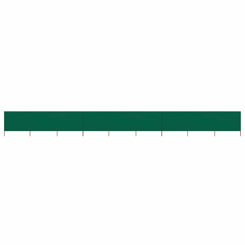 9-panel Wind Screen Fabric 1200x80 cm Drop 80 cm Width 1200 cm Green