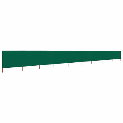 9-panel Wind Screen Fabric 1200x80 cm Drop 80 cm Width 1200 cm Green