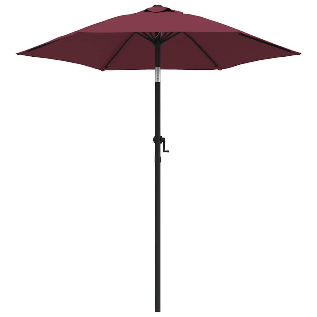 vidaXL Garden Parasol | Burgundy and dark grey | 100% polyester, aluminium 2