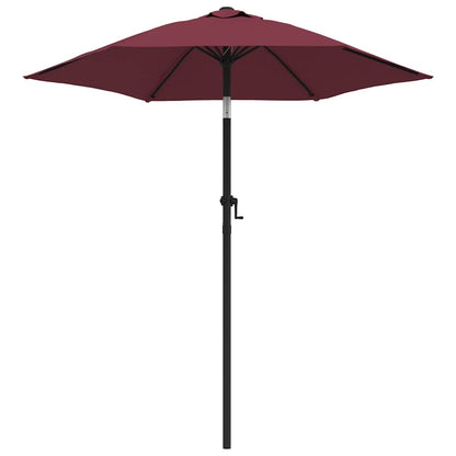 vidaXL Garden Parasol | Burgundy and dark grey | 100% polyester, aluminium 2