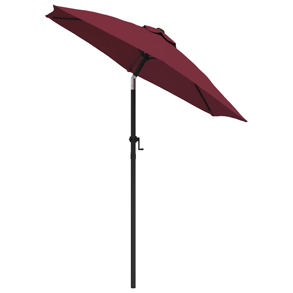 vidaXL Garden Parasol | Burgundy and dark grey | 100% polyester, aluminium 3