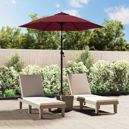 vidaXL Garden Parasol | Burgundy and dark grey | 100% polyester, aluminium 1