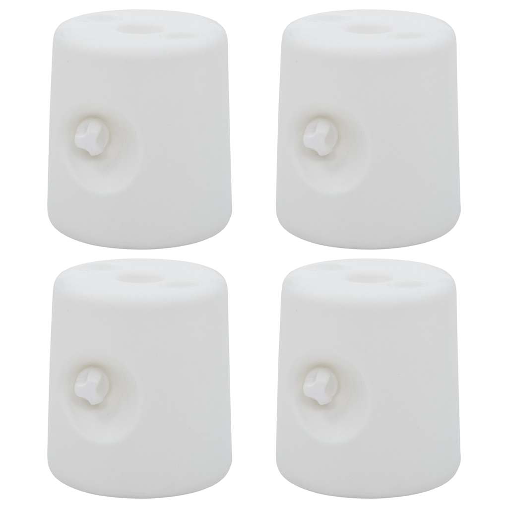 vidaXL Gazebo Weights 4 pcs PE White 3