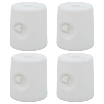 vidaXL Gazebo Weights 4 pcs PE White 3