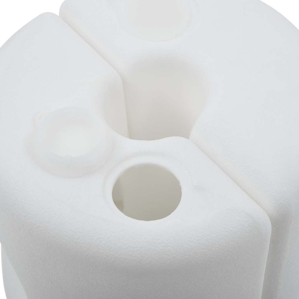 vidaXL Gazebo Weights 4 pcs PE White 6