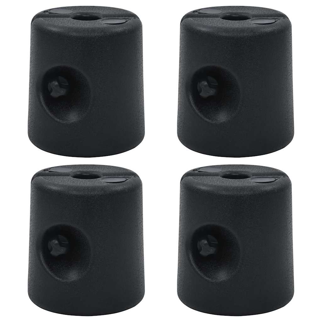 vidaXL Gazebo Weights 4 pcs PE Black 3