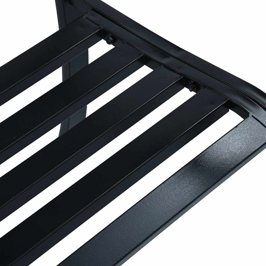 47943 vidaXL Garden Bench 125 cm Black Steel 5